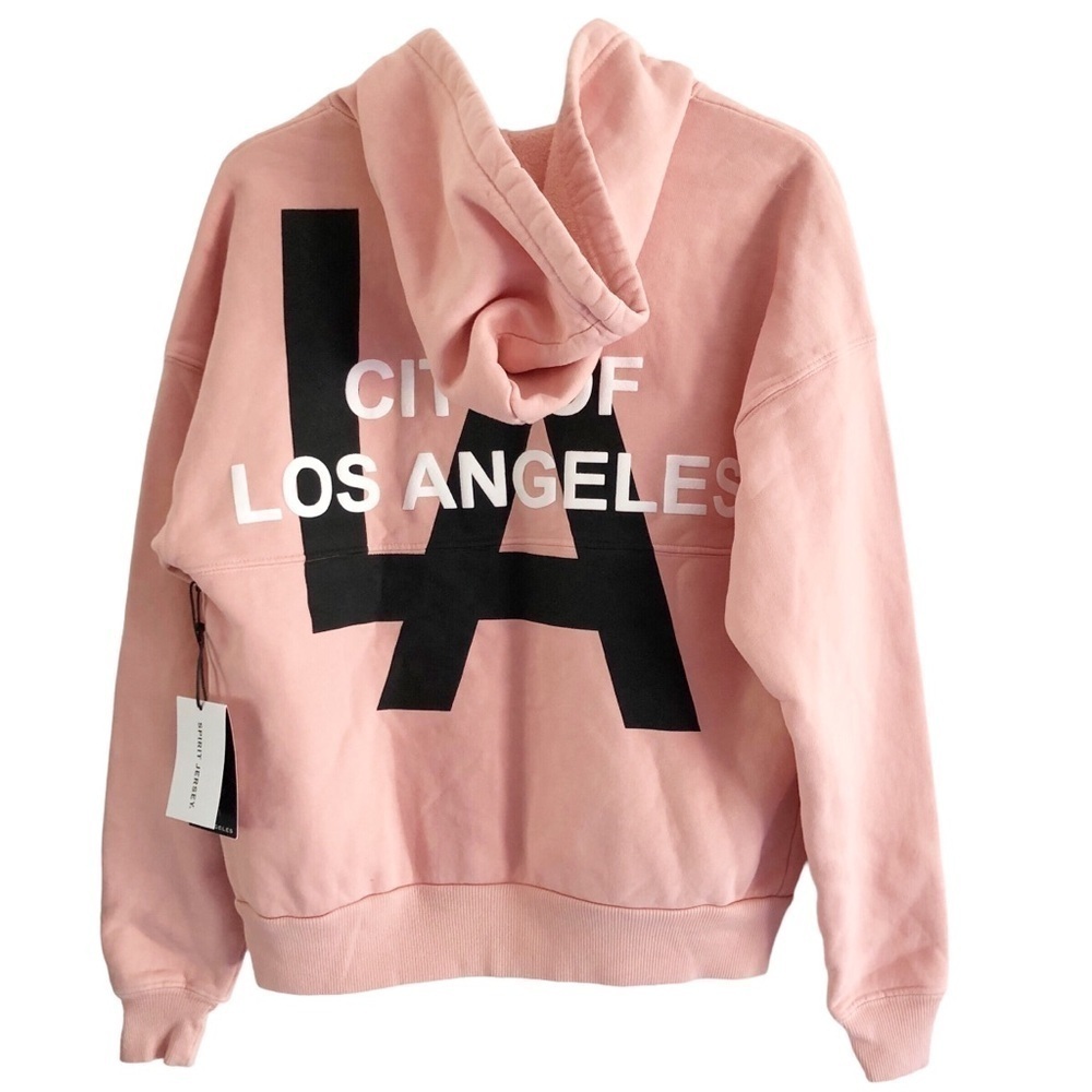 Spirit Jersey City Of Los Angeles Hoodie Sweatshirt Full Zip Pink Small - Picture 3 of 9